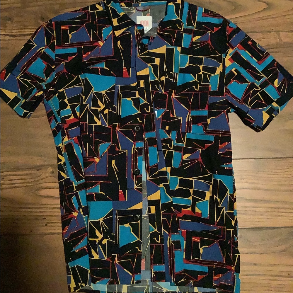 TOPO DESIGNS ECLECTIC GEOMETRIC SHIRT